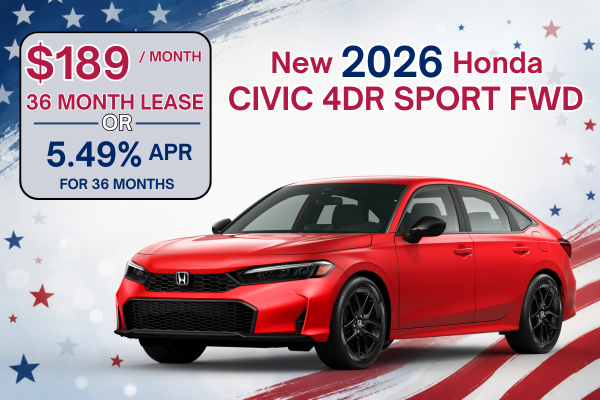 2026 Honda Civic 4DR Sport FWD