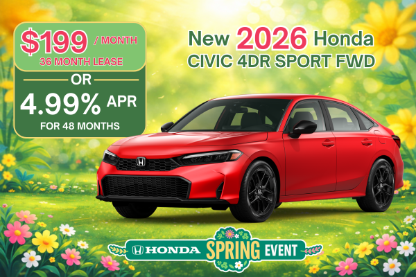2026 Honda Civic 4DR Sport FWD