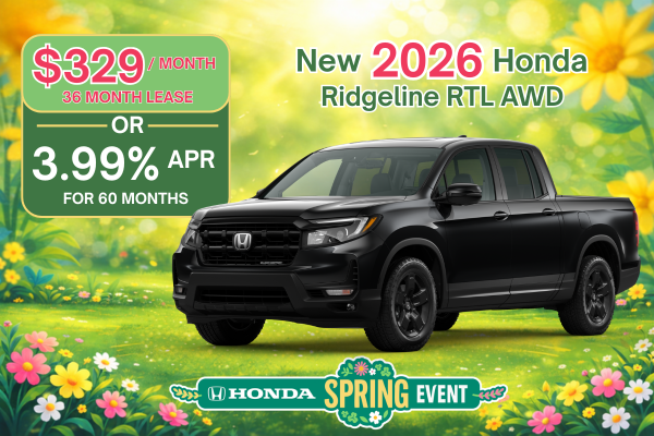 2026 Honda Ridgeline RTL AWD